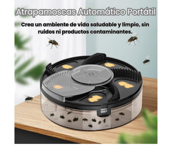 Atrapamoscas Automático Recargable